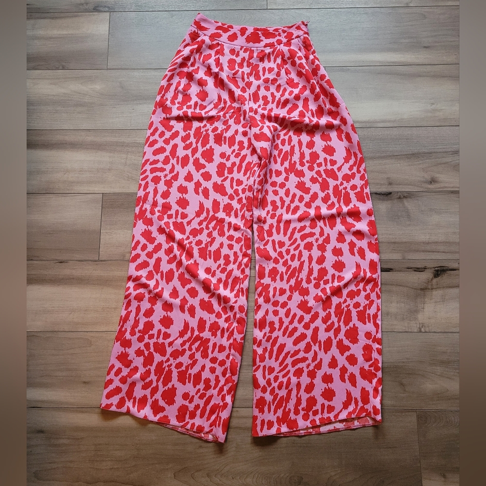 Asos Stylish Red Leopard Print Women's Pants